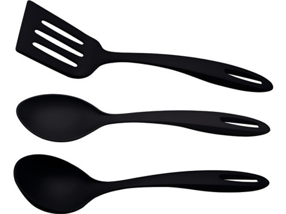 Jgo. Utensillos 3 Pzs. Negro - 25199/011 - Tramontina 0