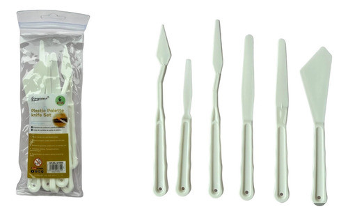 Kit X6 Espatula Plásticas Arcilla-cerámica Giorgione 0