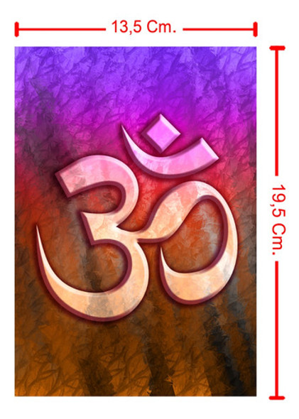 Dos Tarjetas De Saludo Om Mantra Símbolo Hinduismo Esotérico 1