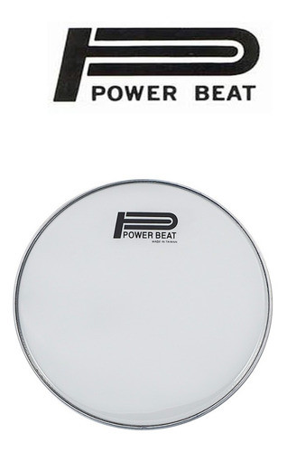 Parche Redoblante Power Beat 14 Blanco 1