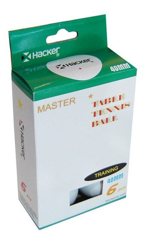 Pelotas De Ping Pong Master White 1* Full 0