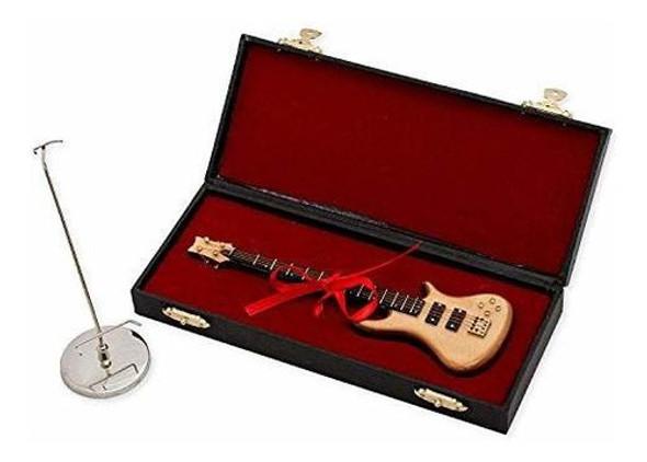 7 En Madera Bajo Natural Guitarra Eléctrica Instrumento Répl 0