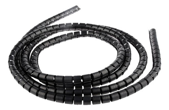 Tubo De Envoltório De Fio De Cabo Espiral 10mm Preto 1