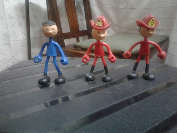 Muñeco De Goma  Bombero Marca Brabo Año 1977 0