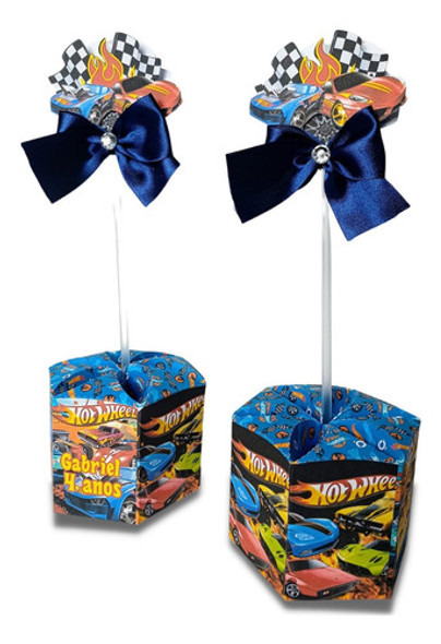 Centro De Mesa Hotwheels Enfeite 20 Unidades 1