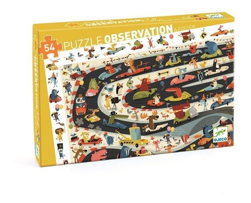 Puzzle Observation Rallye Automobile 54 Pzas Djeco- Agrolact 0