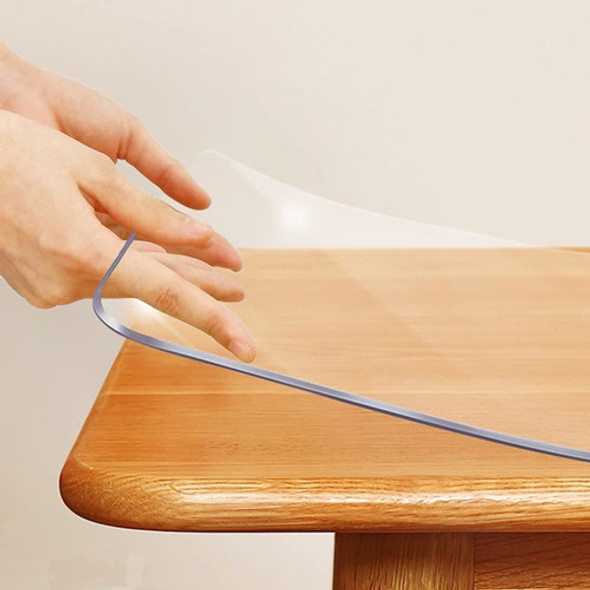Protector De Mesa Transparente De Plastico 44 X 78 Pulgadas 0