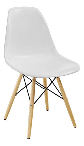 Silla De Comedor Pyramid, Metal, Blanco 0