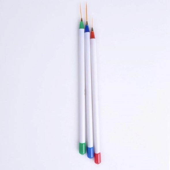 Pinceles Nail Art Pelos Largos X 3 1