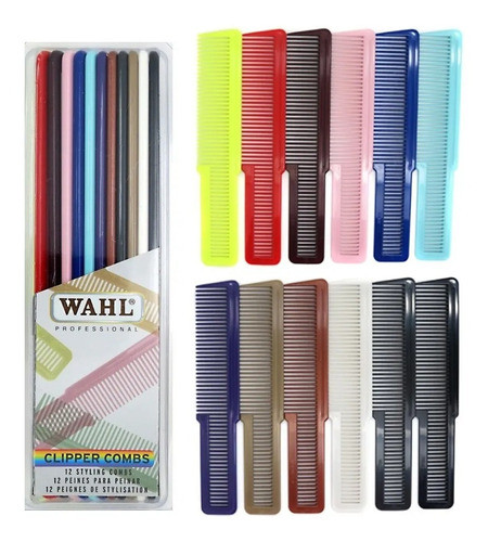 Peine De Fade X12 Unidades Wahl Origianl Colors 0