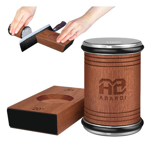 Afilador De Cuchillos Con Diamantes, Ángulo 15 Y 20 Grados 0