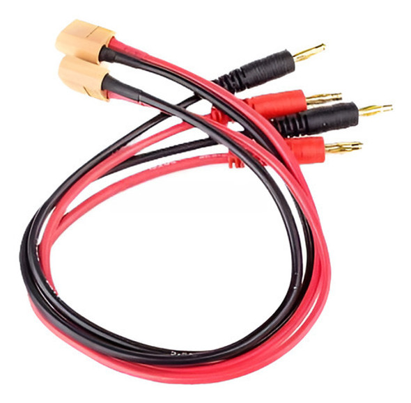 2pcs 4mm Bala/plátano Conector Xt60 Cable De Carga Principal 0