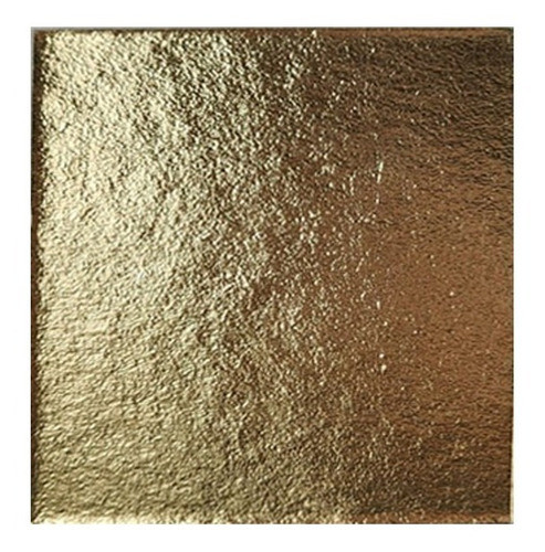 Base Cuadrada De Cartón Tortas Dorada 10x10 Cm Pack X 10 U. 1