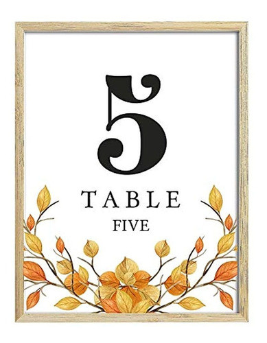 Querido Recuerdo, Tema De Otoño 1-30 Numeros De Mesa Tarje 0