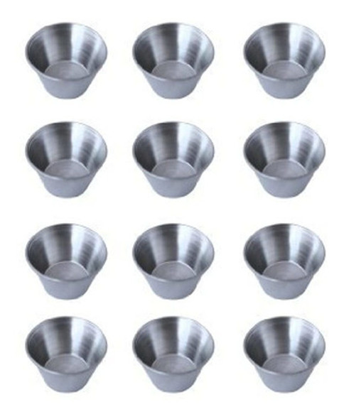Individual Condiment Ramekins Tazas De Salsa De Acero Inoxid 0