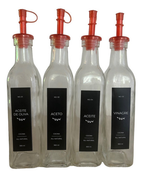 Set Aceitera-vinagrera X 4 Unidades 0