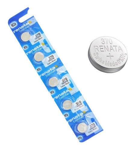 5 X Pilas Renata 370 Sr920w Original Suiza Blister Cerrado 0