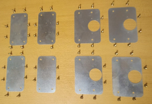 4 Kits Zincado Reparación Bisagra Cazoleta 35mm Acero 0.90mm 0