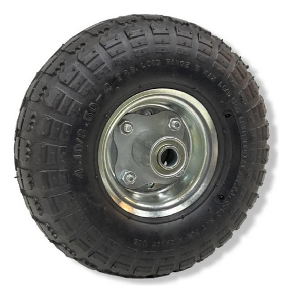 Rueda Neumática 4.10/3.50-4 2pr Para Carros 25 Cm Diámetro 0