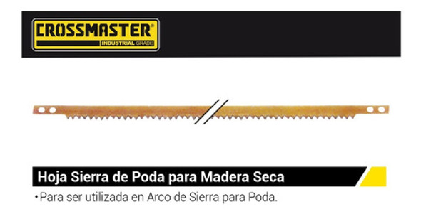 Hoja Sierra De Poda Para Madera Seca - Crossmaster 533mm 21 1