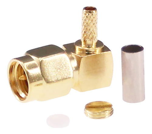 Rfaha 10sets Sma Macho Engarzado En Oro Recto Rf Conector Co 1