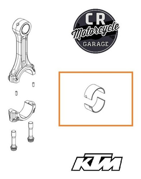 Juego Metales Biela Ktm Duke / Rc 390 - Original - Cr Garage 0