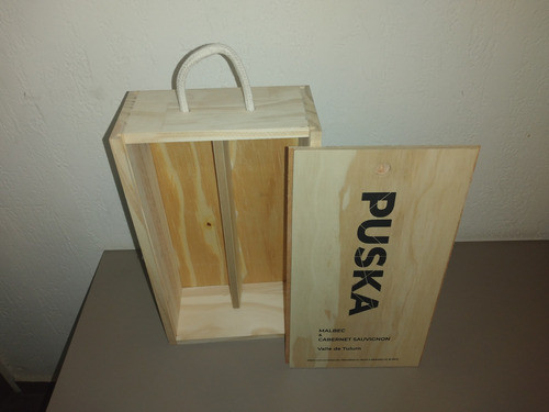 Caja De Madera De Vinos Vacia, Organizador 0