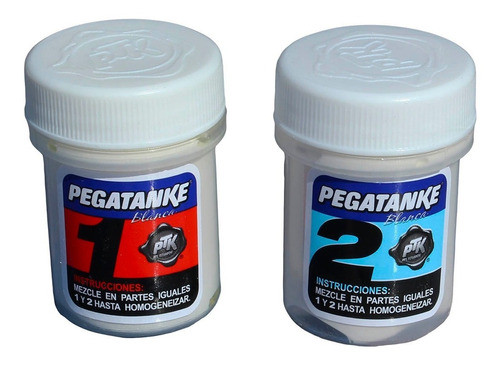 Adhesivo Pegamento Epoxi Blanco 44cc Pegatanke 1