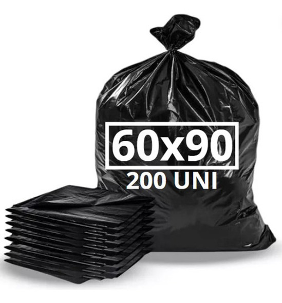 Bolsas De Residuos Consorcio Basura Negras 60x90 X200uni 0