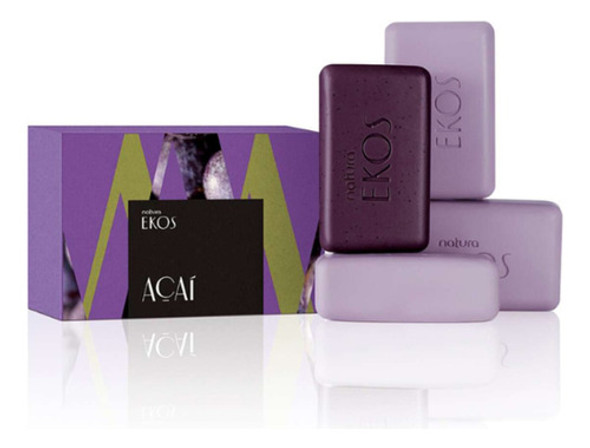 Caja Jabones Cremosos Y Exfoliante Acai Ekos Natura - Lvdm 0