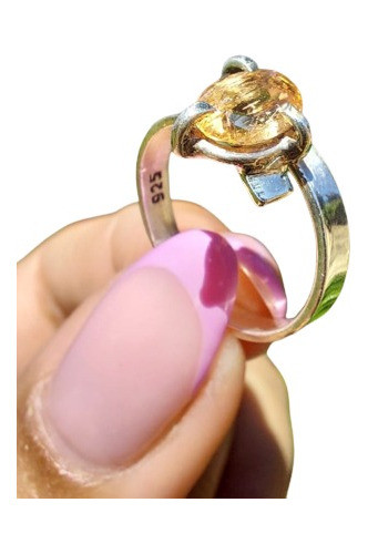 Topacio Imperial En Anillo Regulable Plata 925. Único!! 0