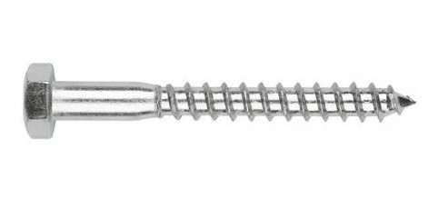 Tirafondo 1/4'' (6mm) X 2 1/2'' (62.5mm) - X100 Tyt 0