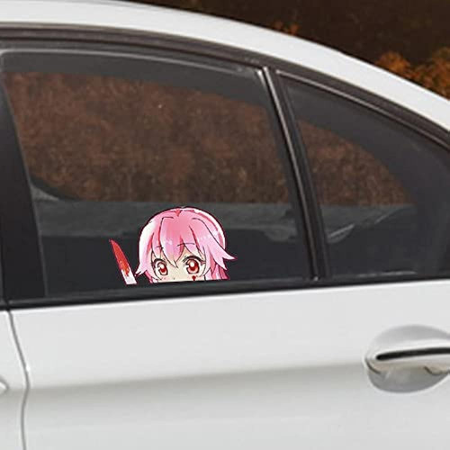 Earlfamily 5.1'' Car Sticker Para Yuno Gasai Future Diary Pe 1