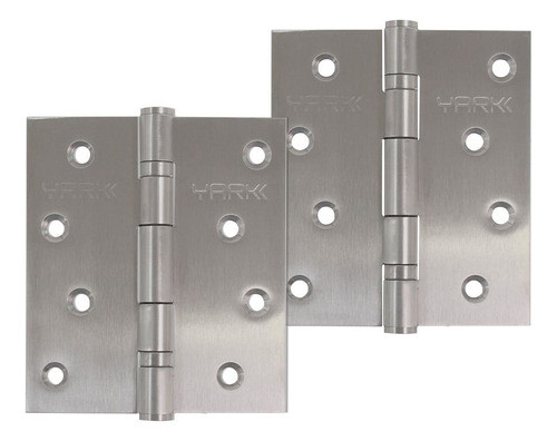 Bisagra Libro Munición Reforzada 101x88mm Acero Inox Caja X2 1