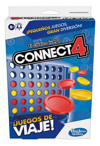Juego De Mesa De Viaje Conecta 4 Hasbro F8253 Lanús 0