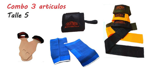 Combo Crossfit 3 Articulos (callera, Muñeq, Strap, Med O Rod 1