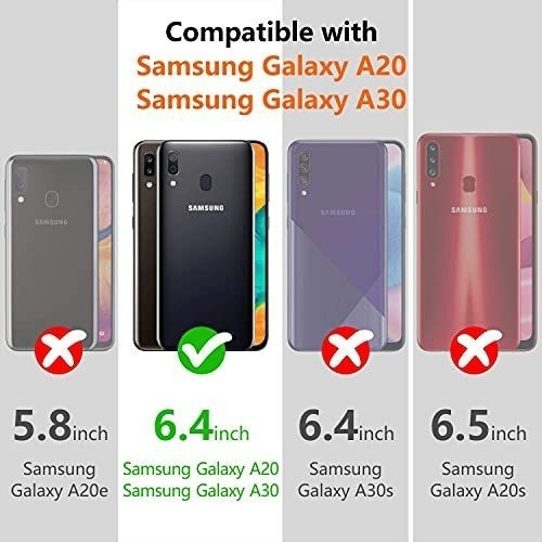 Estuche De Samsung Galaxy A20/30 Transparente Antideslizante 1