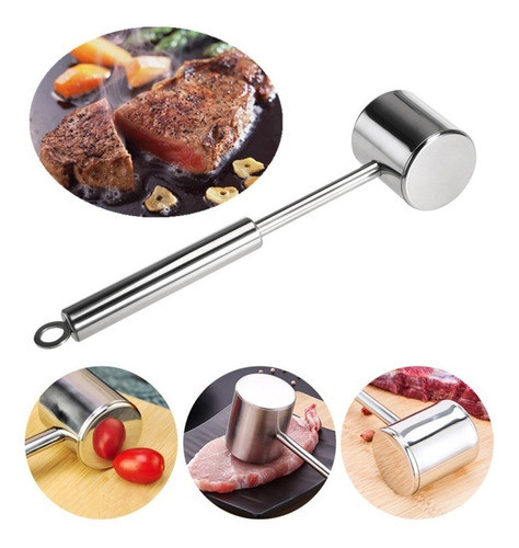 Carne Ablandador Martillo Filete Filete Libras Mazo 304 Acer 0