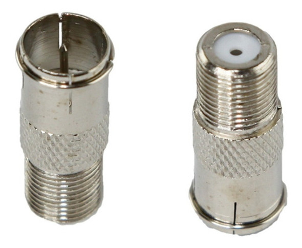 Conector F Acople Rapido Hembra Pin Fino Rosca A M X 2u Htec 0