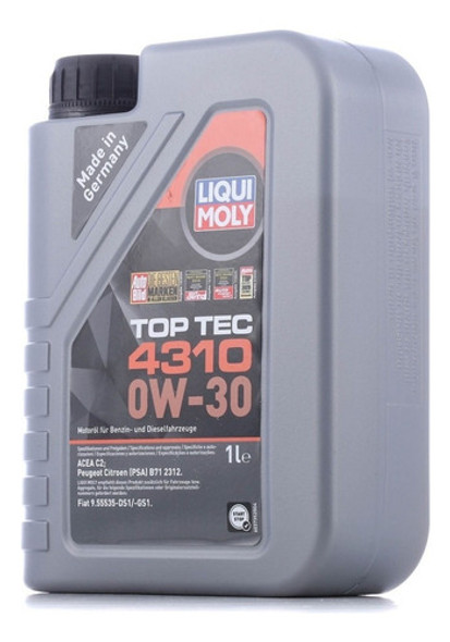 Lubricante Liqui Moly Top Tec 4310 0w30 1l 1