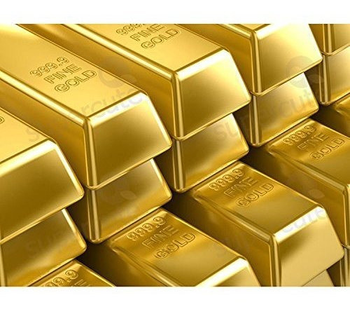 Barra De Oro Falso Brillante De Xshelley 1 Kg Lingotes De La 0