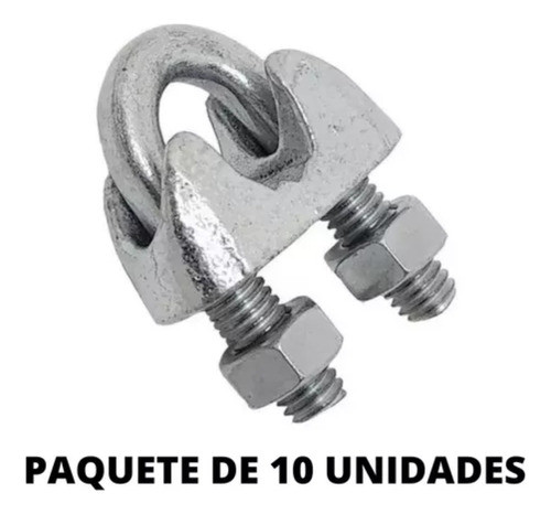 Grampa 3/16 Prensa Cable Para Cable De Acero De 5mm X 10 Uni 1