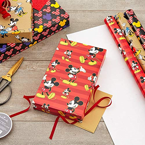 Papel De Regalo Hallmark Disney Mickey Mouse Con Líneas De C 1