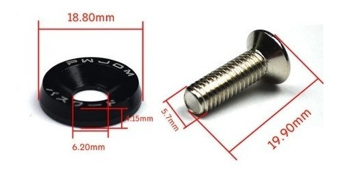 Tornillo Y Arandela De Aluminio 6mm, Setx5 1