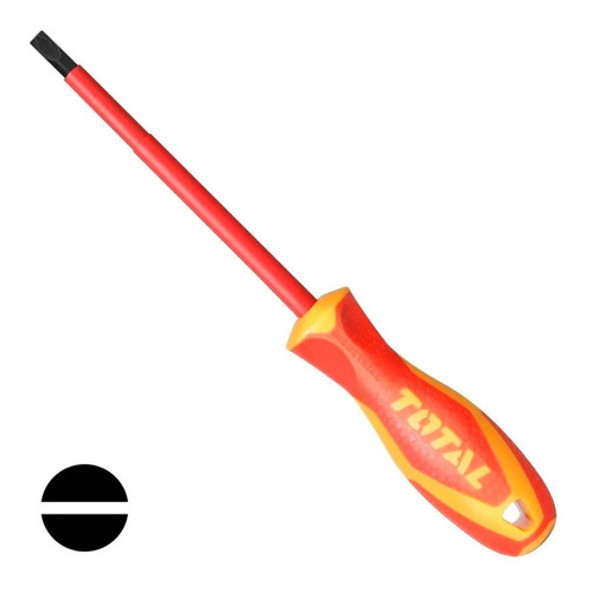 Destornillador Plano Alta Tensión Total Thtis6150 1000v 6,5 0 Destornillador Plano Alta Tensión Total Thtis6150 1000v 6,5 0