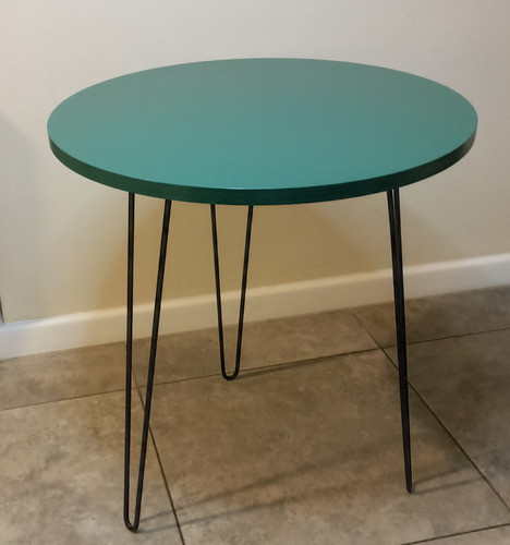 Mesa Auxiliar 40cm Color Elección Patas Hairpin 0