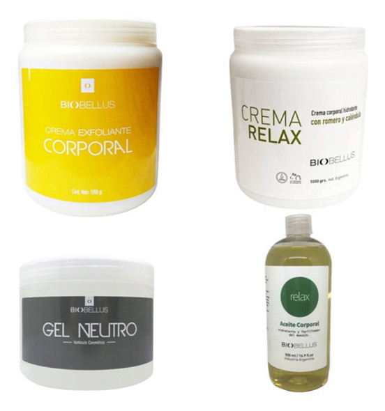 Super Combo Corporal Biobellus,cremas Para Tratamientos 0