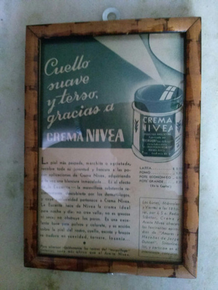 Antiguos Cuadros C/vidrio,c/publicidad Martini Y Nivea 1