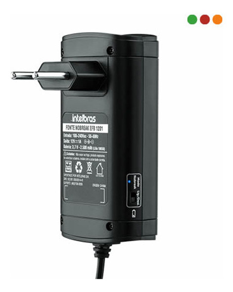 Fuente Ac/dc  1a /12,8v Efb1201 C/bat 2.500 Mah Intelbras 1