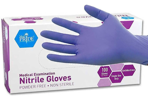 Guantes De Examen De Nitrilo Sin Polvo Medpride, Medianos, C 0 Guantes De Examen De Nitrilo Sin Polvo Medpride, Medianos, C 0